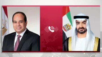 رئيس الدولة والرئيس المصري يناقشان تطورات الأوضاع بالمنطقة